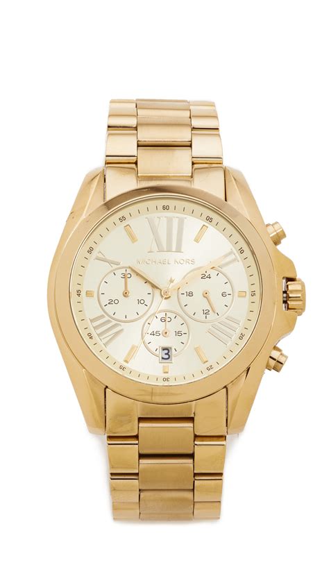 michael kors bradshaw gold plated ladies watch|michael kors unisex smart watch.